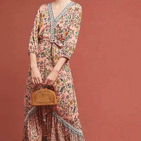 FARM Rio Dresses & Skirts - Farm Rio Floral Pink Maxi Dress
